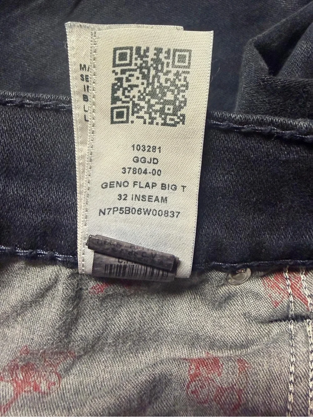 True Religion Geno Flap Big T Relaxed Slim Dark Blue Mens Jeans W40 L32